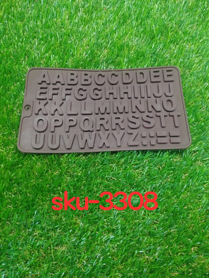 3308 Alphabet Birthday Silicone Chocolate Mold Candy Amd-Deodap