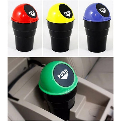 1738 Mini Car Trash Bin Can Holder Dustbin DeoDap