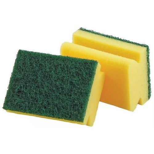 1421 Scrub Sponge 2 in 1 Pad for Kitchen, Sink, Bathroom Cleaning Scrubber DeoDap