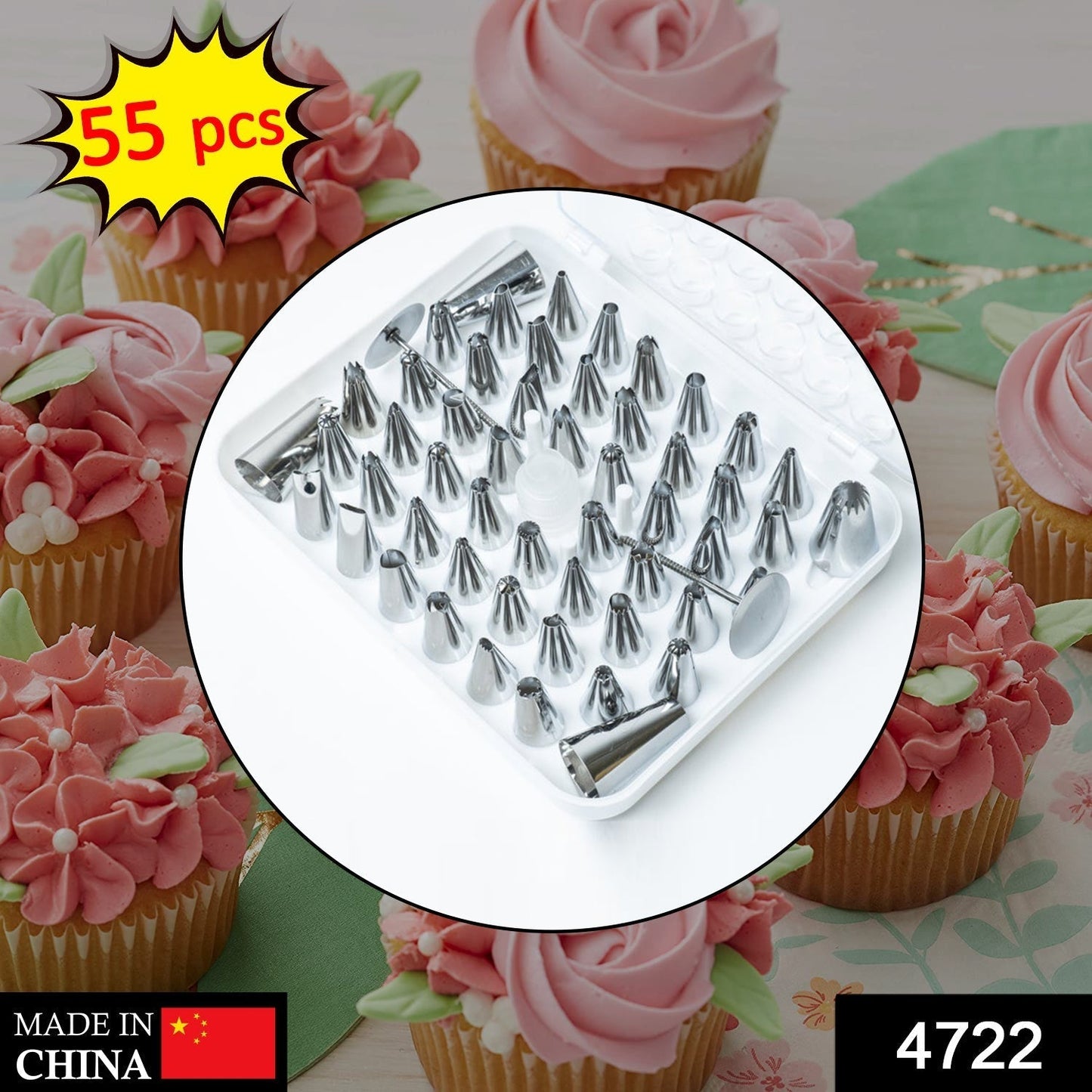 4722 Cake Nozzle Set and Cake Nozzle Tool Used for Making Cake and Pastry Decorations. DeoDap