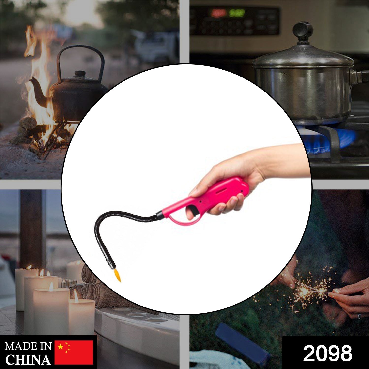 2098 Adjustable Flame Gas Lighter DeoDap