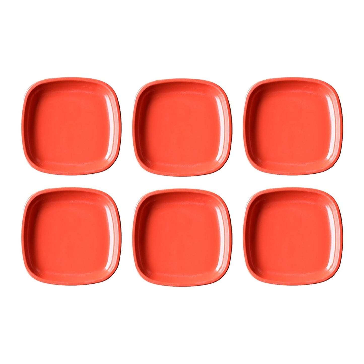 2394 Microwave Safe Quarter Plates  Square 6 Pcs, DeoDap