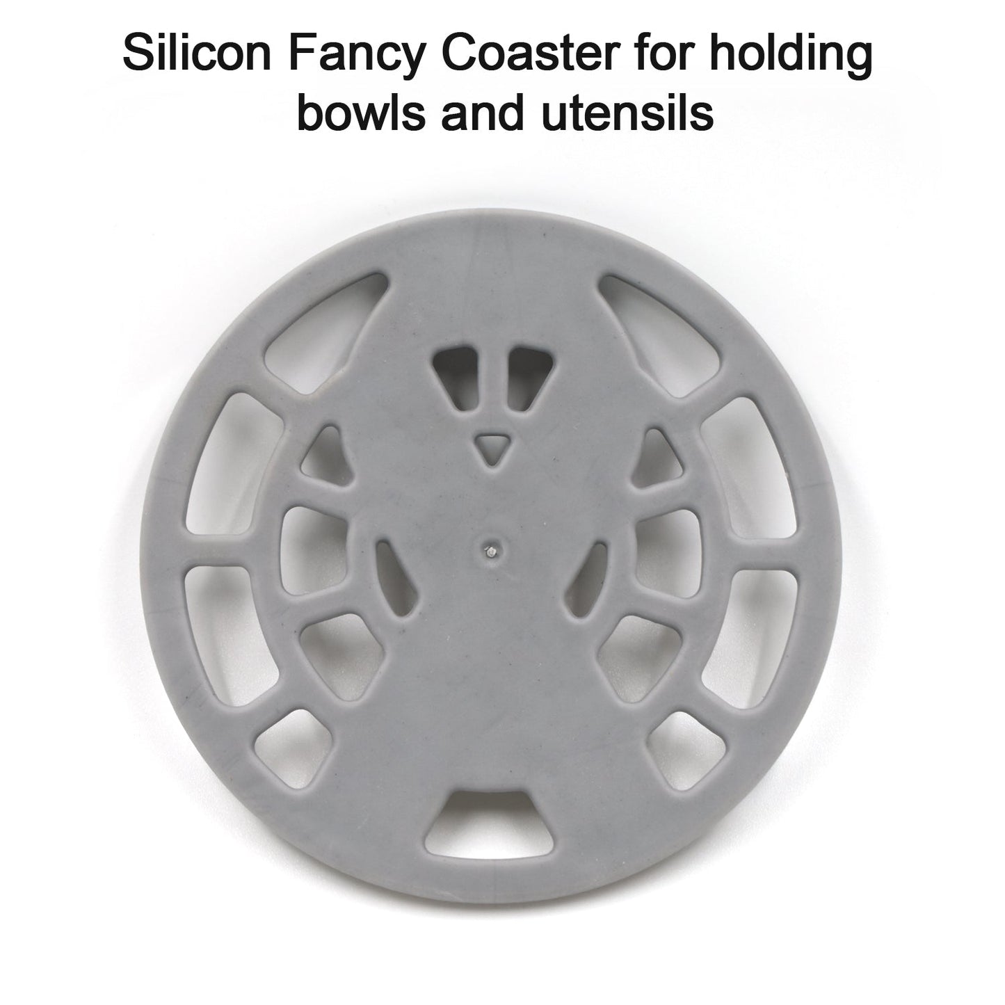 2600 1Pc Silicone Fancy Coaster for holding bowls and utensils including all kitchen purposes. DeoDap