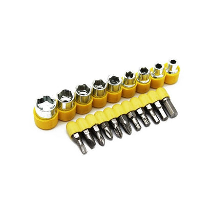 24pcs T shape screwdriver set Batch Head Ratchet Pawl Socket Spanner hand tools DeoDap