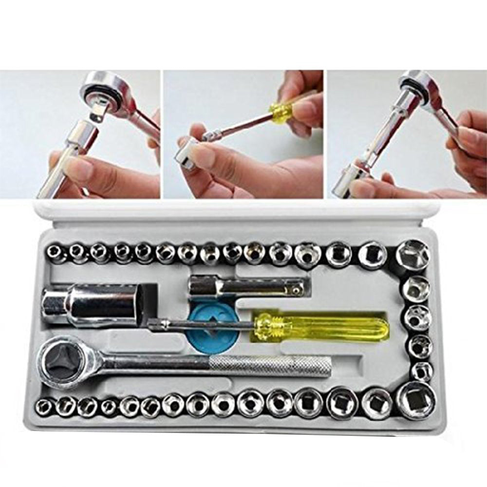 421 Socket Combination Toolkit (40 pcs) DeoDap