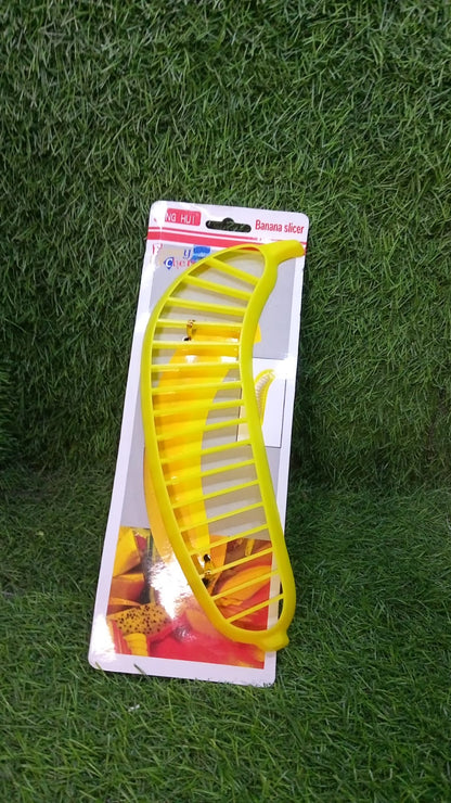 5897 Banana Slicer- Perfect for Fruit Salads Handle Plastic Banana Fruit Slicer Cutter Chopper