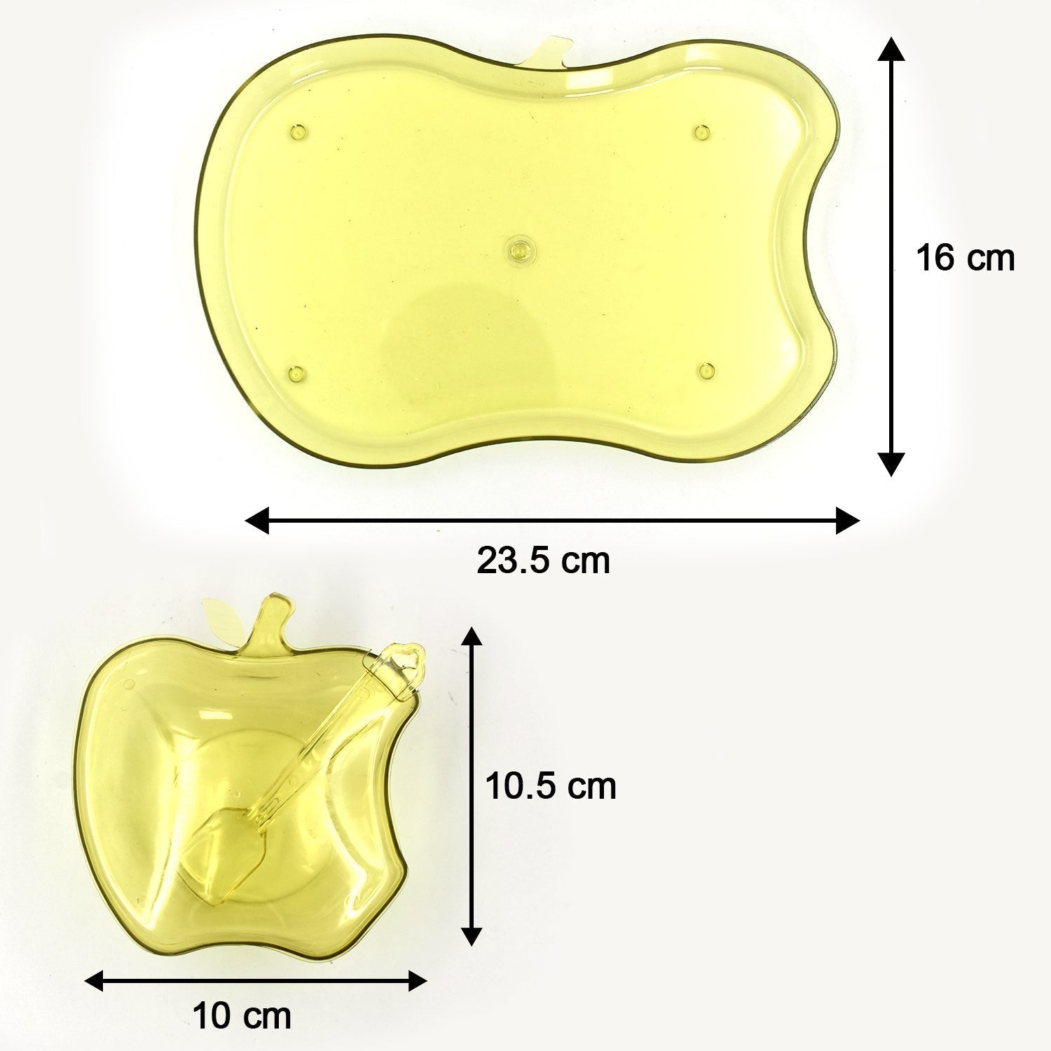 2752 Apple Shape Tray Bowl Used For Serving Snacks And Various Food Stuffs. DeoDap