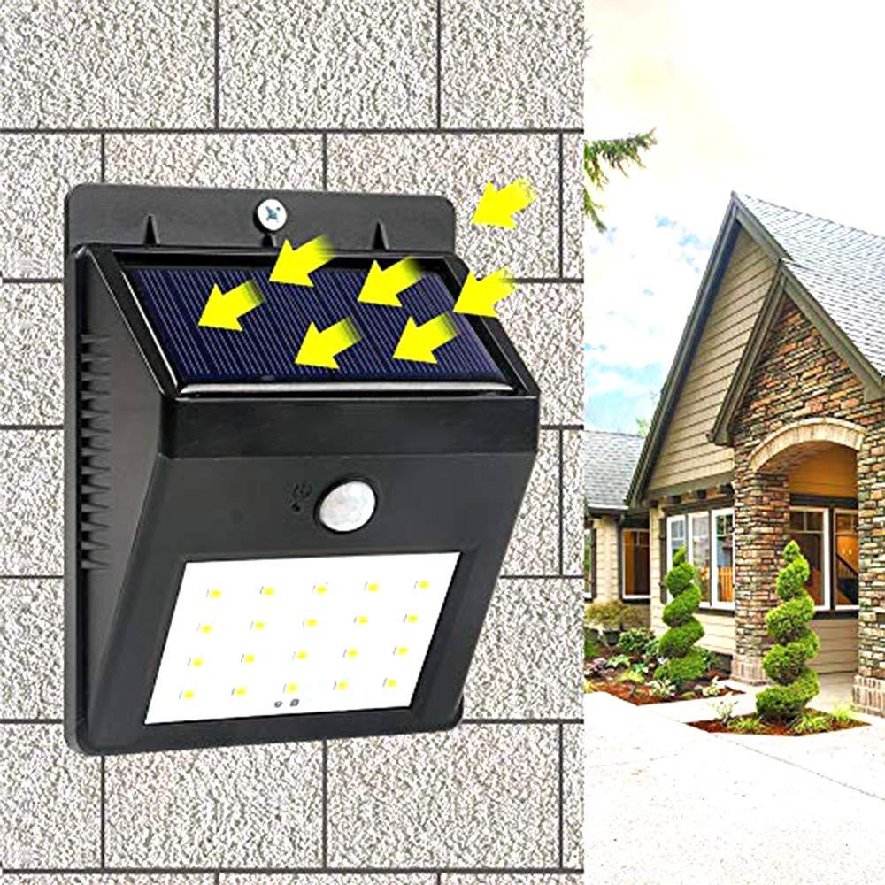 213 Solar Security LED Night Light for Home Outdoor/Garden Wall (Black) (20-LED Lights) DeoDap