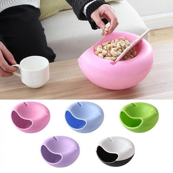 250 Pista Nut Fruit Platter Serving Bowl With Mobile Phone Holder by HomeFast DeoDap