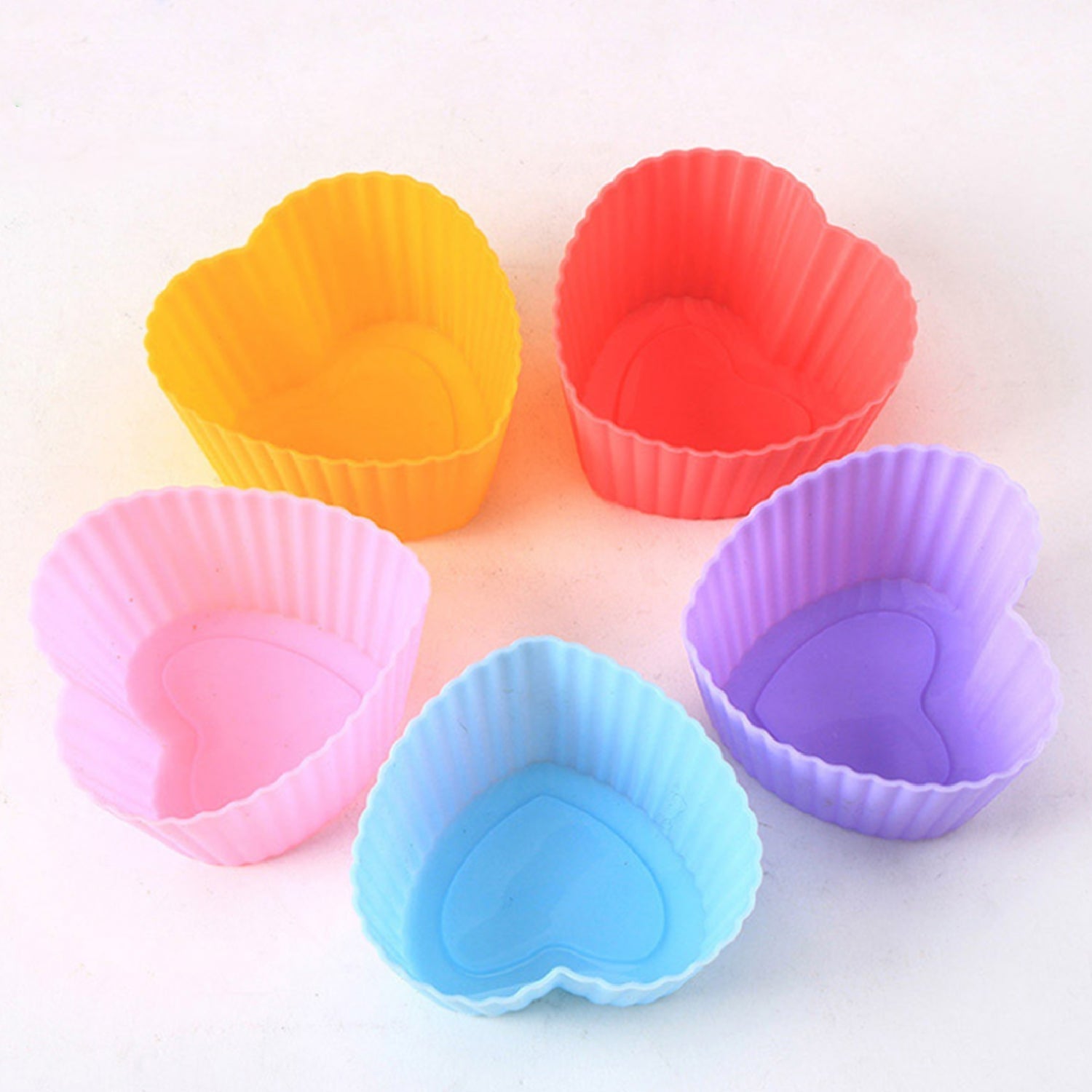 0798A Silicone Loving Heart Shaped Baking Mold Fondant Cake Tool Chocolate Candy Cookies Pastry Soap Moulds DeoDap