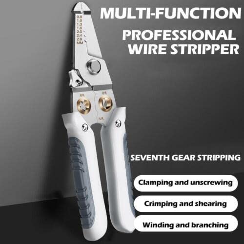 The grand magazin 6 In 1 Multifunction Electrician Wire Plier Tool || Electrical Wire Strippers Wire Splitting Pliers|| Stainless Steel Electrical Stripping Tool || Cable Stripping Cutting and Crimping