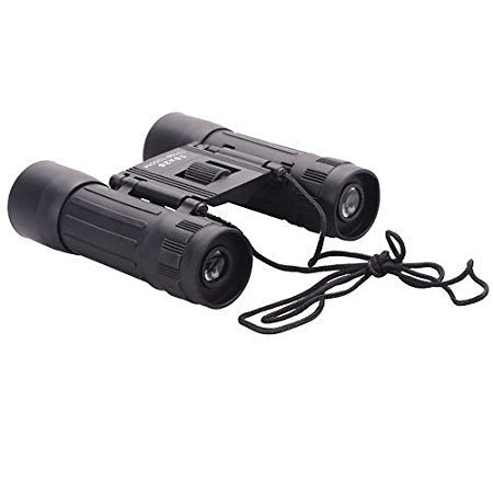 Compact Binoculars, Small Folding Binoculars, Easy Focus for Kids Adults Bird Watching Travel Hunting Concerts Sports, Waterproof Telescope with Strap Bag (10x25)