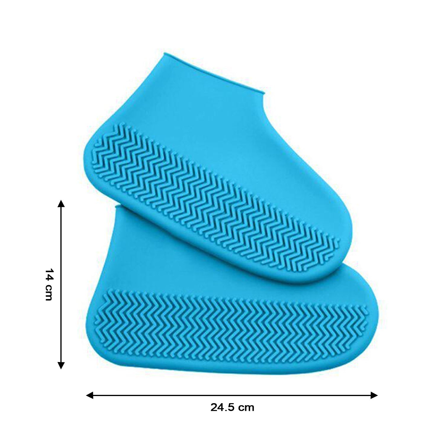 4867 Non-Slip Silicone Rain Reusable Anti skid Waterproof Fordable Boot Shoe Cover DeoDap