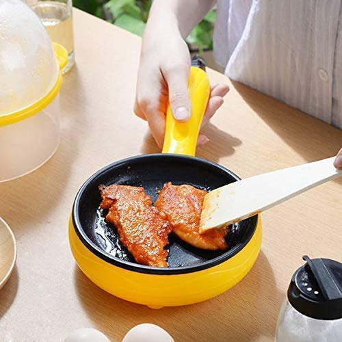 2150 Multi functional Electric 2 in 1 Egg Frying Pan with Egg Boiler Machine Measuring Cup with Handle DeoDap