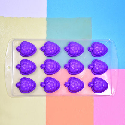 4869 12Cavity Mix design Ice Trays with Lid for Freezer with Easy to Release Flexible Silicone shape ice cavity. DeoDap