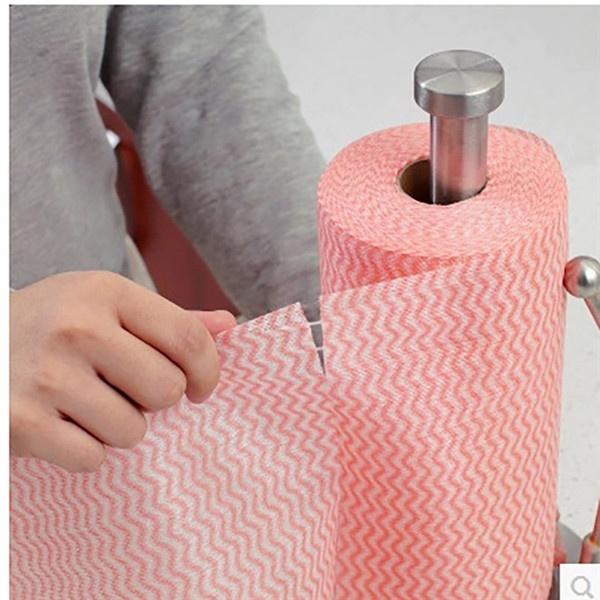 1601 Non Wooven Fabric Disposable Handy Wipe Cleaning Cloth Roll (1Pc) DeoDap