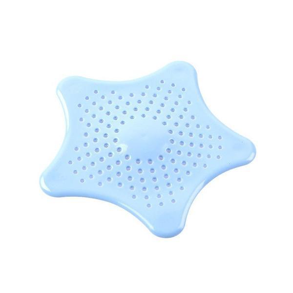 0829 Silicone Star Shaped Sink Filter Bathroom Hair Catcher Drain Strainers for Basin DeoDap