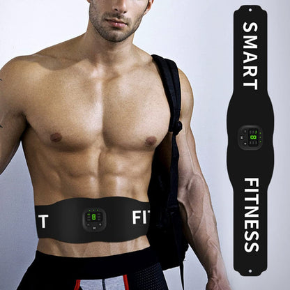 The grand magazin weight loss Abdomen Waist for Fitness Belt Abdominal Smart Home Men Exercise Women USB Training of Black Charging