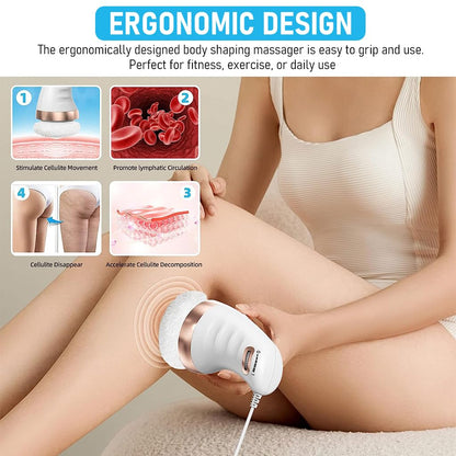 The grand magazin Body Massager Electric Shoulder Back Massager Full Body Massager for Neck, Back, Arm, Lumbar, Leg Viberation Muscle Massager with Stepless Adjustment Knob Beauty Sculpt Massager