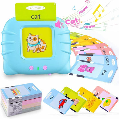 Talking Baby Flash Cards Educational Learning Interactive Toys for 2 3 4 5 6 Years Old Boys Girls, Toddlers Reading Machine with 224 Words Preschool Montessori Toys and Birthday Gift for Kids