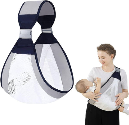 The grand magazin Baby Carrier Newborn to Toddler, Ergonomic 3D Mesh Baby Wraps Carrier, Adjustable Baby Sling, Lightweight Breathable Baby Carrier Wrap with Thick Shoulder Straps for 0-36 Months Infant