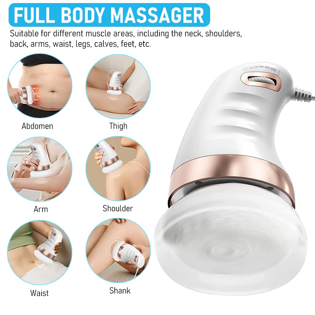 The grand magazin Body Massager Electric Shoulder Back Massager Full Body Massager for Neck, Back, Arm, Lumbar, Leg Viberation Muscle Massager with Stepless Adjustment Knob Beauty Sculpt Massager