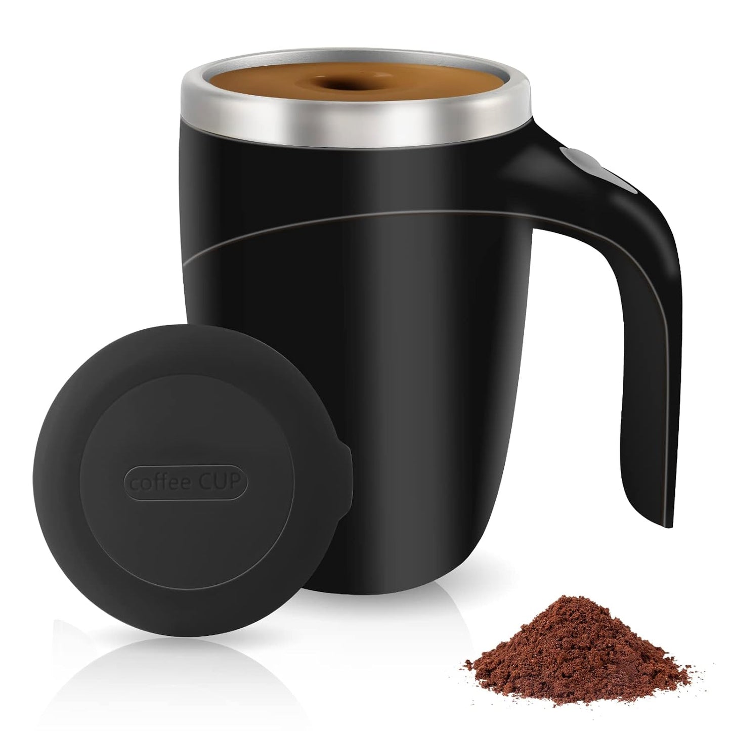 The grand magazin Automatic Magnetic Stirring Coffee Mug, Rotating Home Office Travel Mixing Cup,Funny Electric Stainless Steel Self Mixing Coffee Tumbler, Suitable for Coffee, Milk, Cocoa and Other Beverages (Multicoloured)