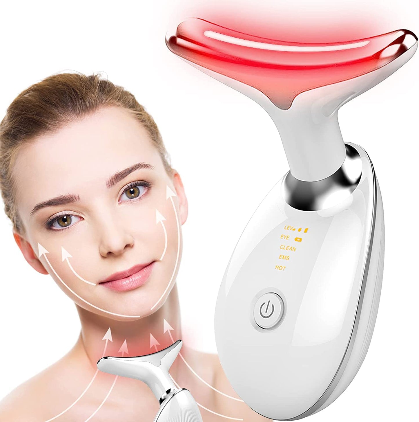 The grand magazin Neck Face Firming Wrinkle Removal Tool Double Chin Reducer Vibration Massager Skin Rejuvenation Beauty Device for Face and Neck - Face & Neck Lifting Device Chin Lifting Device, Skin Groomer