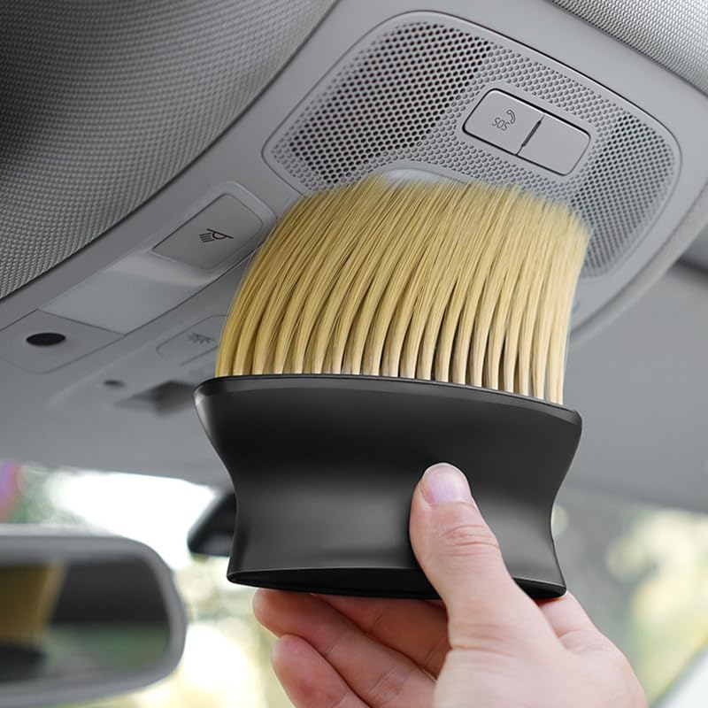 Car Interior AC Vents Cleaning Brush Soft Duster Interior Cleaning Detailing Accessories Dusting Tool for Automotive Accessory Car Cleaning Brush AC Vent Cleaning for Car Dashboard Dust Dirt