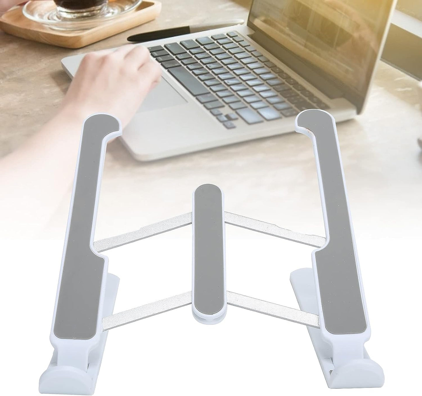 1320B ADJUSTABLE TABLET STAND HOLDER WITH BUILT-IN FOLDABLE LEGS AND HIGH QUALITY FIBRE