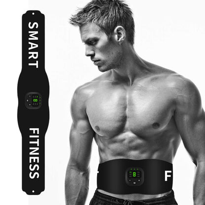 The grand magazin weight loss Abdomen Waist for Fitness Belt Abdominal Smart Home Men Exercise Women USB Training of Black Charging