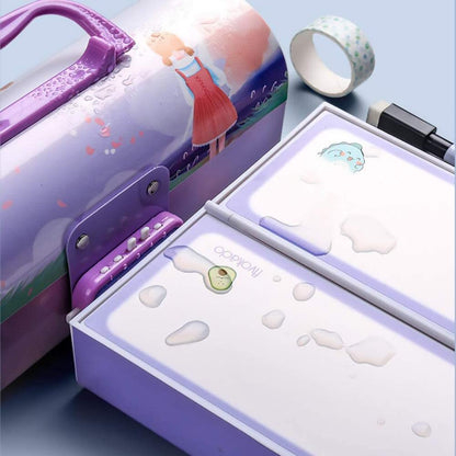 The grand magazin 3d pink and dino suitcase pencil box