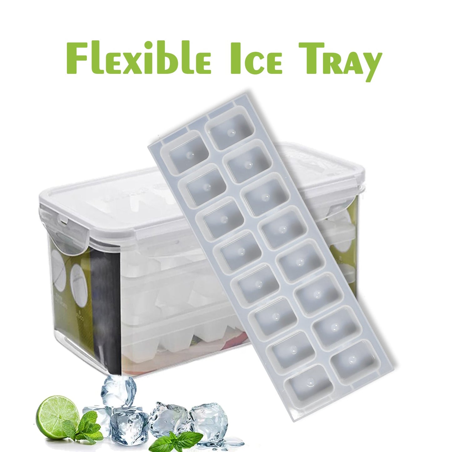 2982 16Cavity Plastic Ice Cube Tray ice Maker Mold for Freezer. DeoDap