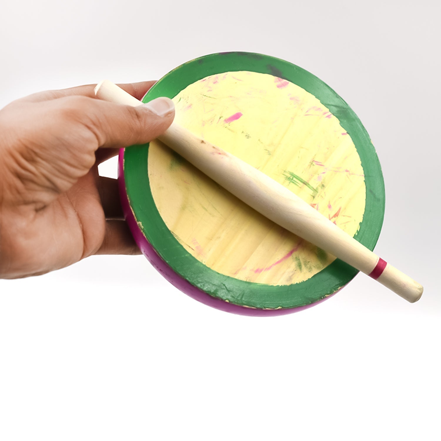 2695 Kids Chakla Belan Set used in all kinds of household places by kids and children’s for playing purposes etc. DeoDap