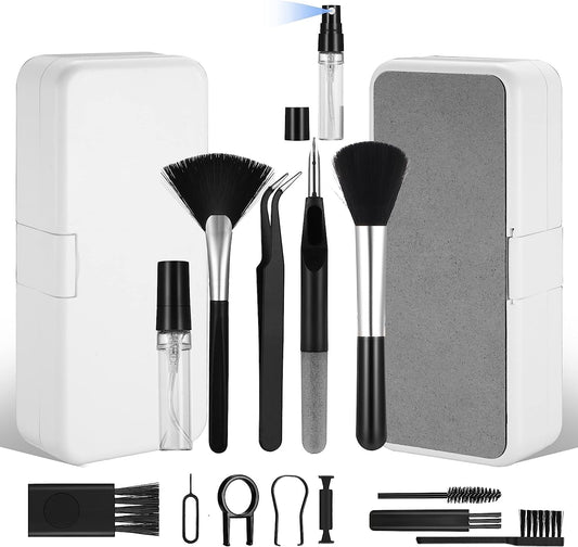 The grand magazin 18 in 1 Electronic Cleaner Kit with 3 in 1 Cleaning Pen,Laptop Screen Keyboard Cleaning Kit,Computer Cleaning Kit, 18-in-1 Cleaning Kit for Gadgets, Airpods, Mobile, Tablet, Laptop, Computer