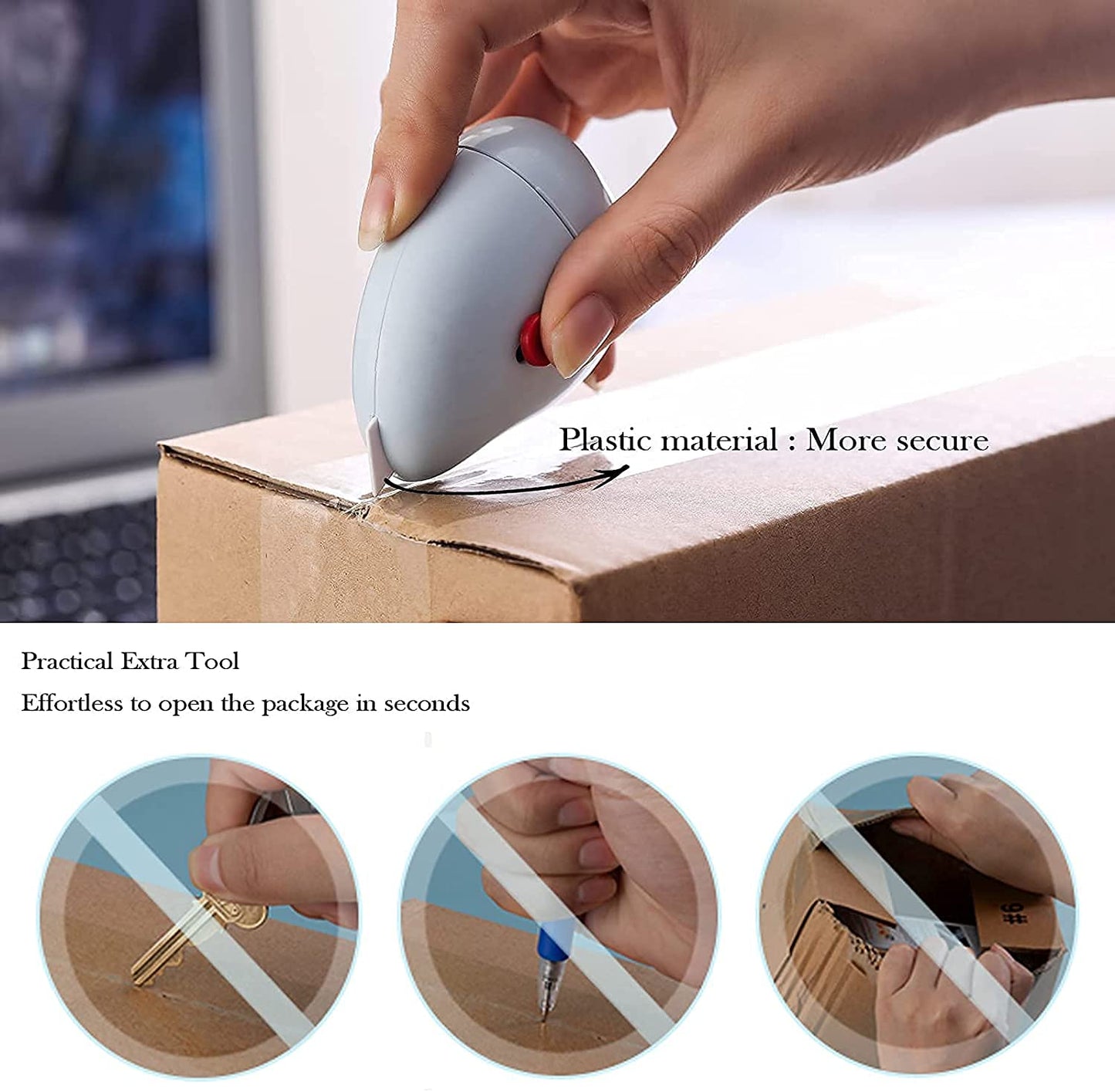 The grand magazin Identity Protection Roller Stamp Guard Your ID Stamp Roller with Cutting Tool Designed for Anti-Theft, Protect Your Confidential Address, Bank Statement, Personal Privacy