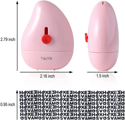 The grand magazin Identity Protection Roller Stamp Guard Your ID Stamp Roller with Cutting Tool Designed for Anti-Theft, Protect Your Confidential Address, Bank Statement, Personal Privacy