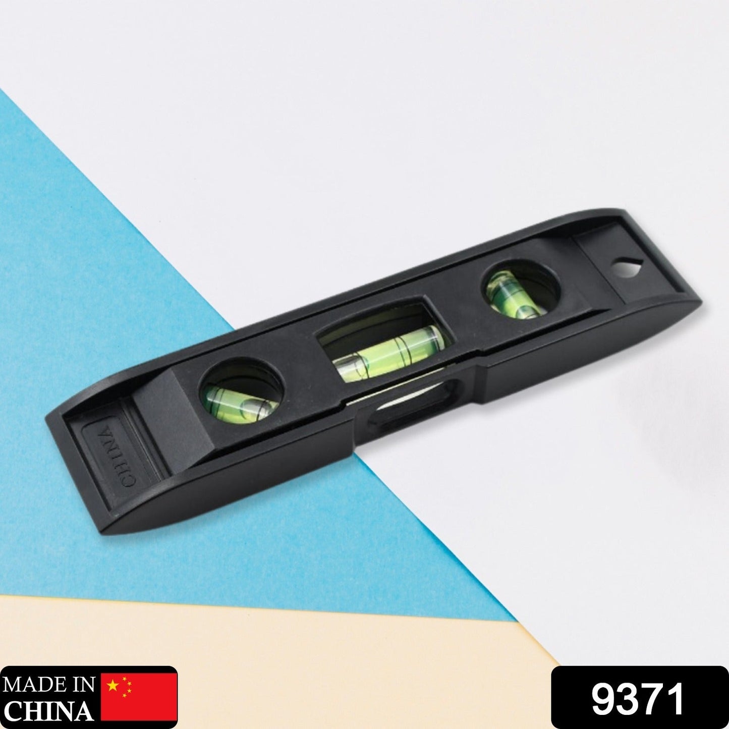 9371 Plastic Torpedo Level, Spirit Level 3 Bubble Level Torpedo Plastic Level Bubble Measuring Tool