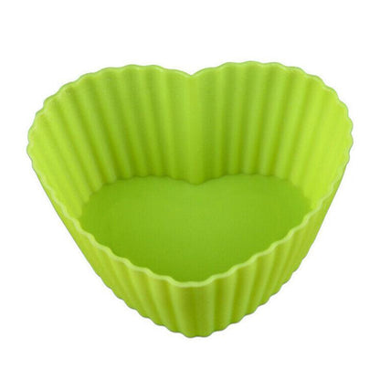 0798A Silicone Loving Heart Shaped Baking Mold Fondant Cake Tool Chocolate Candy Cookies Pastry Soap Moulds DeoDap