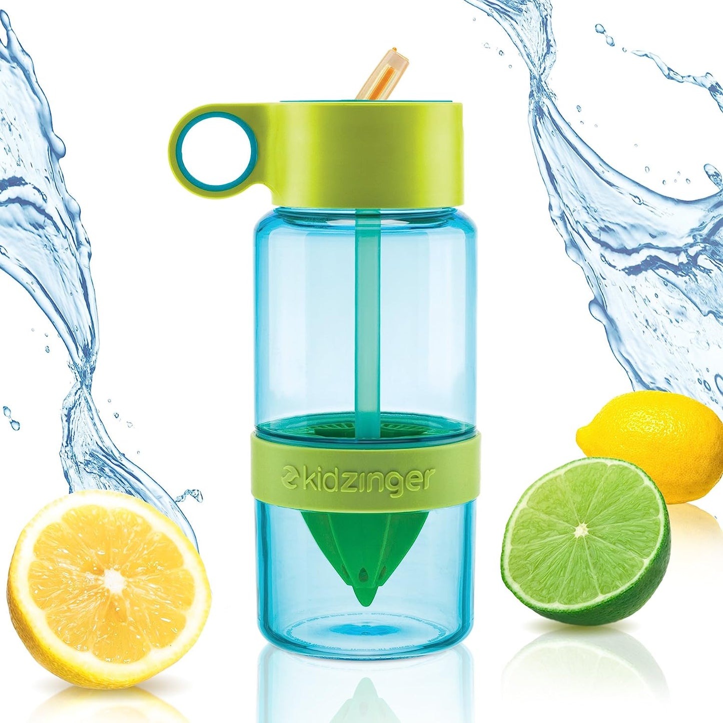 2474b Sports Duo Citrus Kid Zinger Juice Water Bottle with Juice Maker Infuser Bottle (630ml)