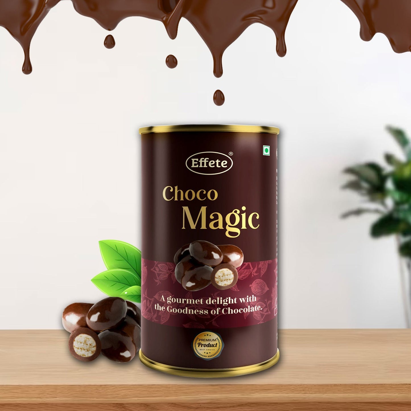 7829 Effete Choco Magic Center Filled Chocolate Can Choklet