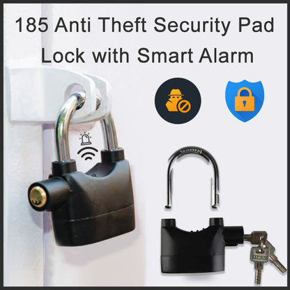 185 Anti Theft Security Pad Lock with Smart Alarm DeoDap