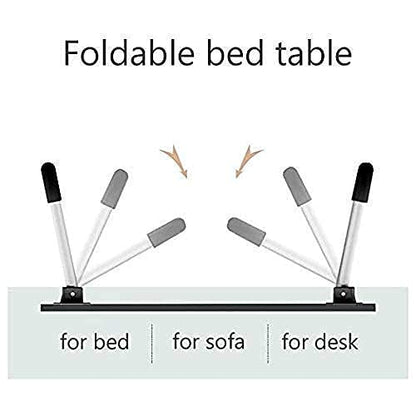 7865 FOLDABLE BED STUDY TABLE PORTABLE MULTIFUNCTION LAPTOP TABLE LAPDESK FOR CHILDREN BED FOLDABLE TABLE WORK OFFICE HOME WITH TABLET SLOT & CUP HOLDER