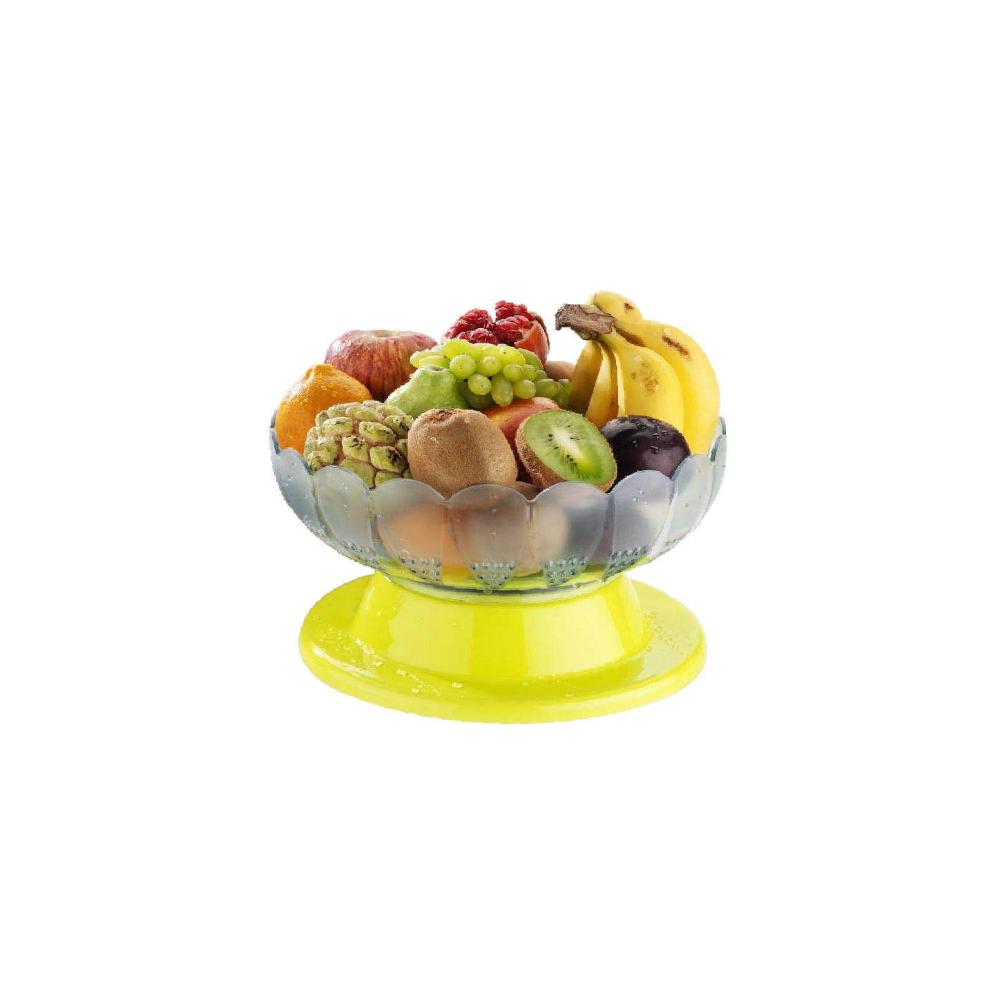 2459 Absolute Plastic Round Revolving Fruit and Vegetable Bowl DeoDap