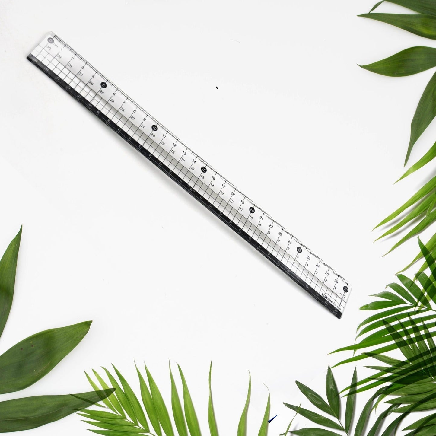 7922 TRANSPARENT RULER, PLASTIC RULERS, FOR SCHOOL CLASSROOM, HOME, OR OFFICE (30 Cm )