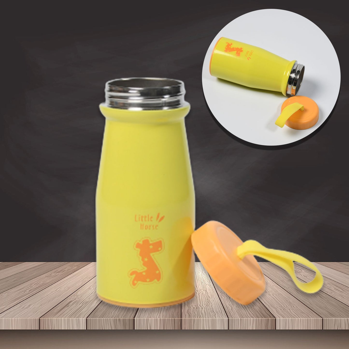 6781 Cup Bottle Steel Hot & Cold Cup Bottle New Design Bottle For Store Sweet Item & Multi Use Bottle DeoDap