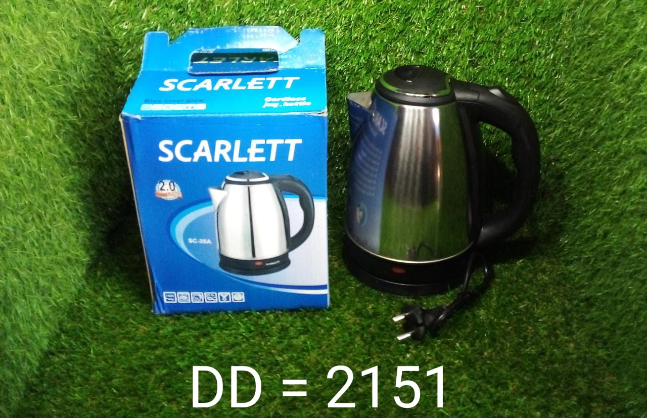 2151 Stainless Steel Electric Kettle with Lid - 2 l DeoDap