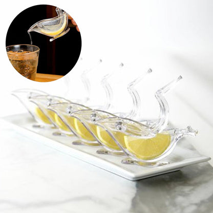 5344  Manual Lemon Slice Squeezer, Portable Transparent Fruit Juicer, Orange Citrus Manual Bird Shape Hand Juicer for Orange Lemon Lime,for Kitchen (Brown Box) DeoDap