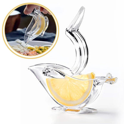 5345 Manual Lemon Slice Squeezer, Portable Transparent Fruit Juicer, Orange Citrus Manual Bird Shape Hand Juicer for Orange Lemon Lime,for Kitchen (Card Packing) DeoDap