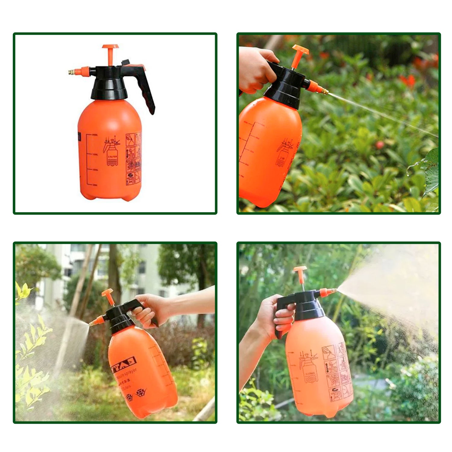 0645 Water Sprayer Hand-held Pump Pressure Garden Sprayer - 2 L DeoDap